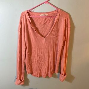 We The Free Coral Pink Top
